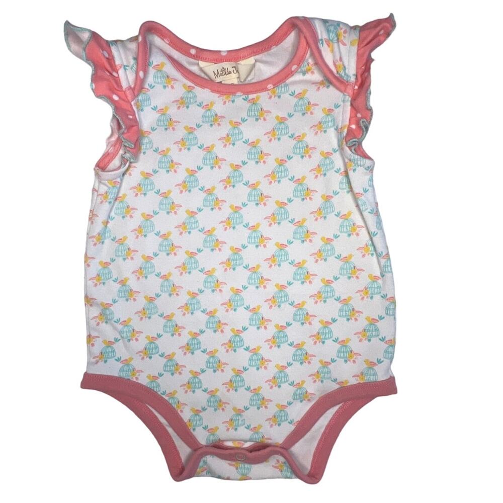 Matilda Jane Brilliant Daydream Flutterby Birdcage One piece body suit  12-18 m